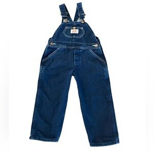 ROUNDHOUSE UNISEX DARK WASH DENIM OVERALLS SIZE 4T